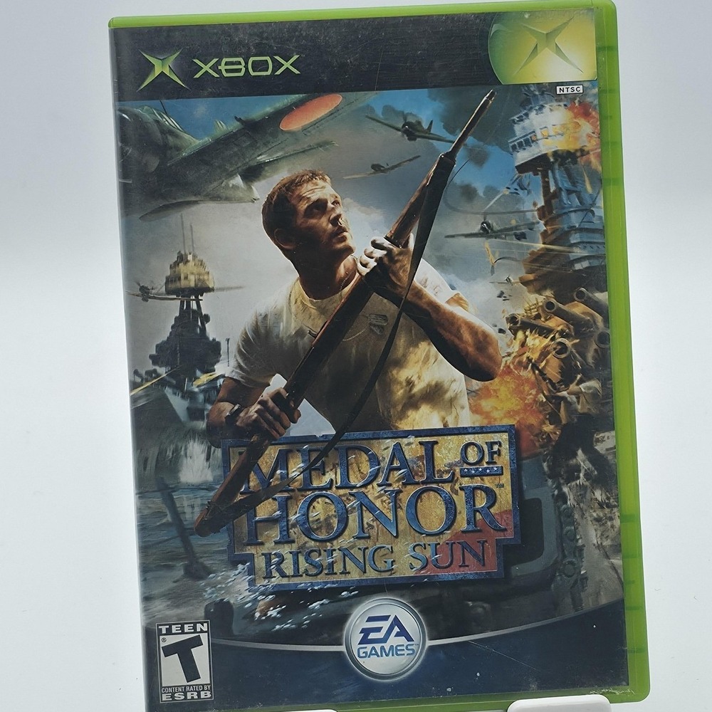 Vtg Medal Of Honor Rising Sun Microsoft Xbox Video Game Complete NTSC Shooter T
